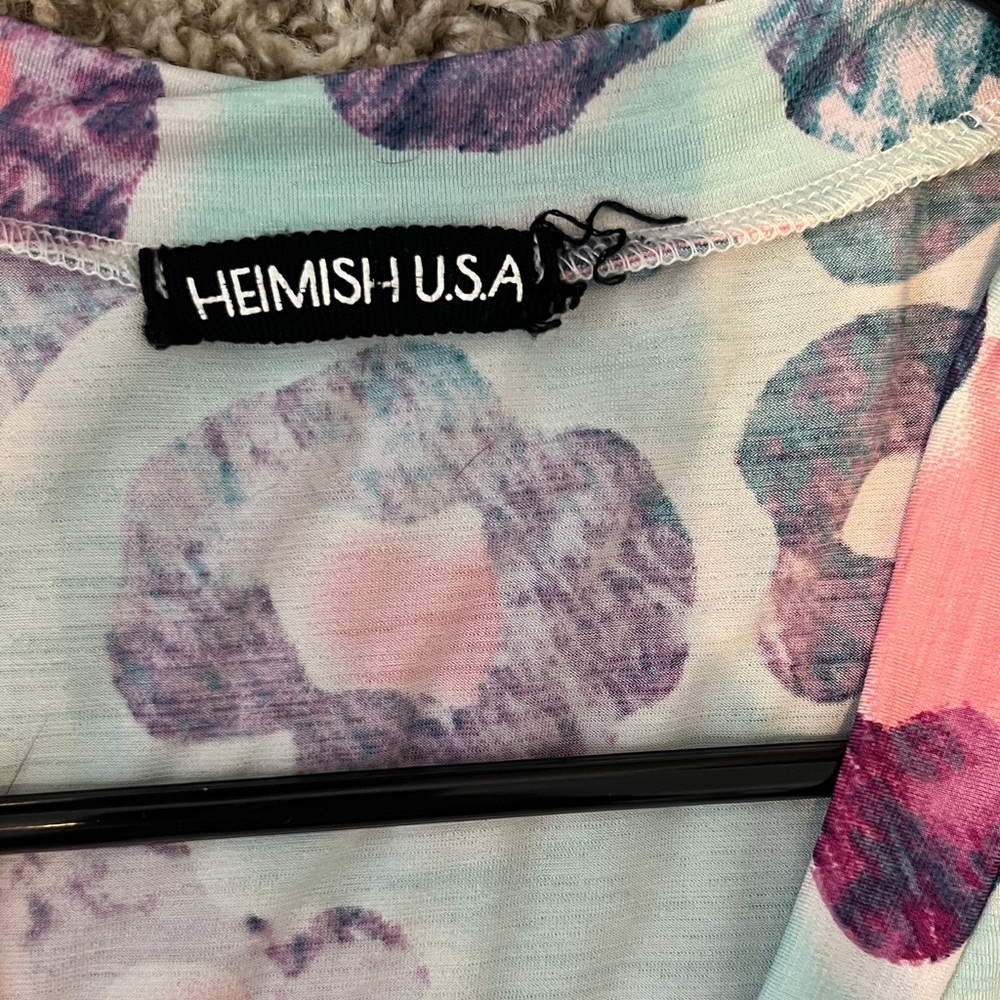 HEIMISH USA Multicolor Leopard Print V-Neck Tee - Picture 2 of 6